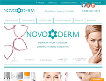 Tablet Screenshot of novoderm.ca